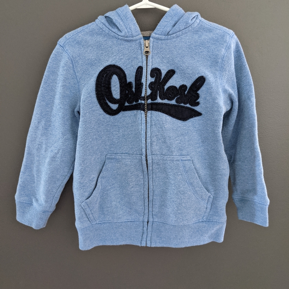 💙 OSHGOSH - Blue Zip Up Hoodie - Size 3T